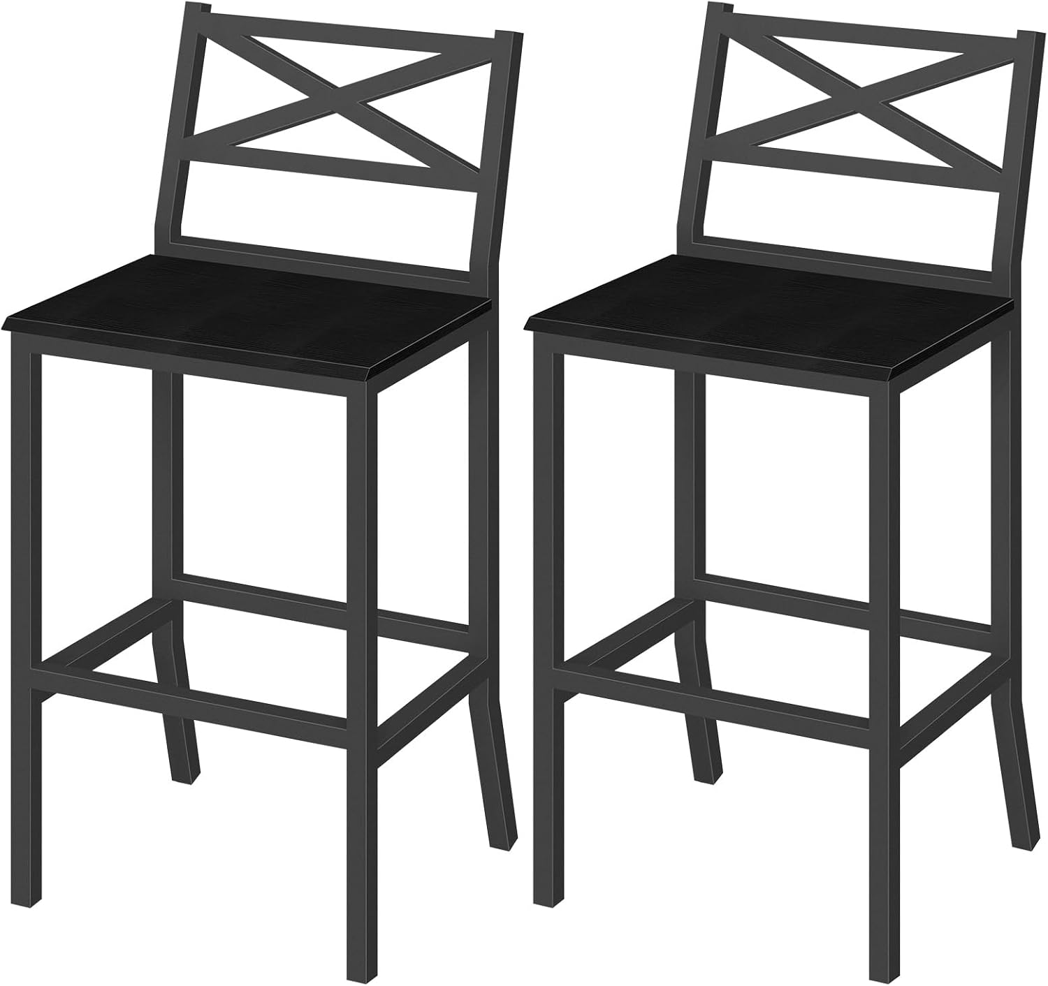 Home Bar And Counter - Bar Stools, Set of 2 Bar