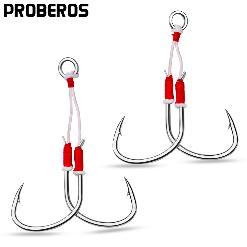 Jigger Double Sided - PROBEROS 2pcs Jigging Double Fishing Assist