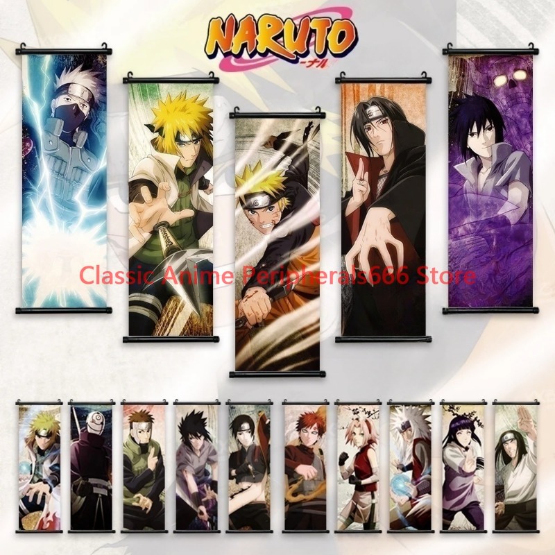 Home Bar Setup - Naruto Hanging Painting Canvas Home Decoration