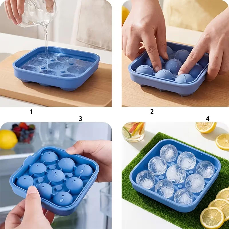 9-hole silicone soccer ball/ic - Ice Mold Sphere 评论和价格