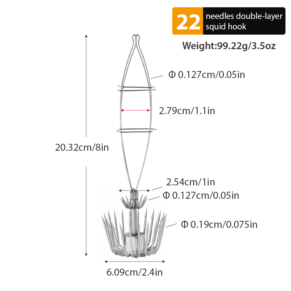 1 PC Large Double-Layer Squid  - Jigger Double Sided 评论和价格