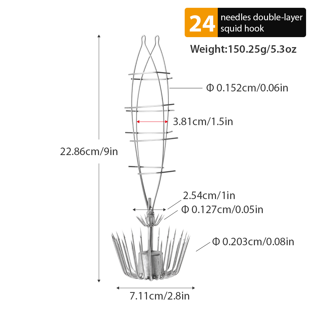 1 PC Large Double-Layer Squid  - Jigger Double Sided 评论和价格