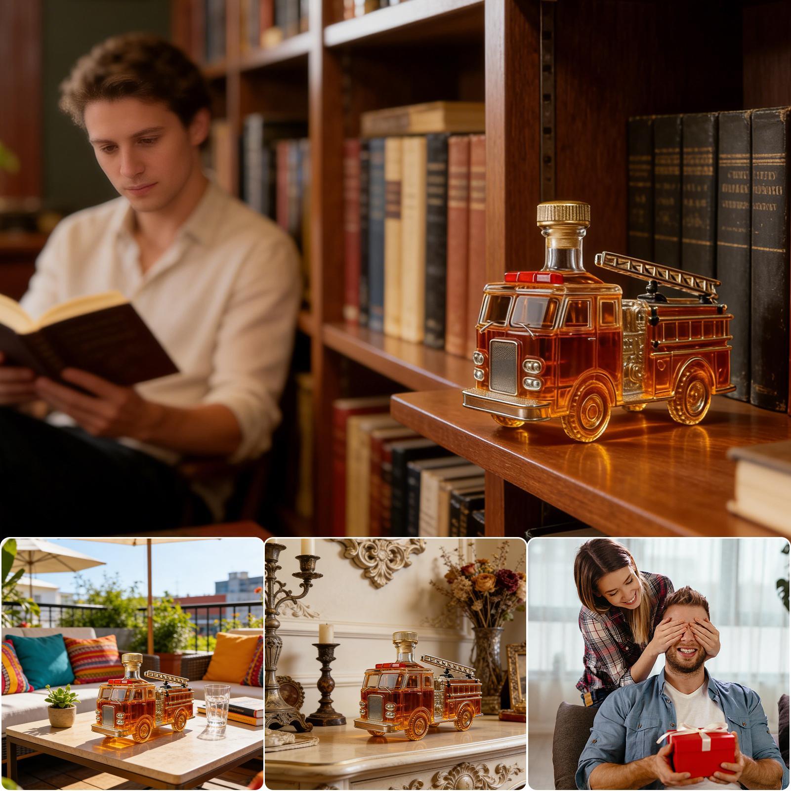 Liquor Bottle 300ml Fire Truck - Home Bar And Cabinet 评论和价格