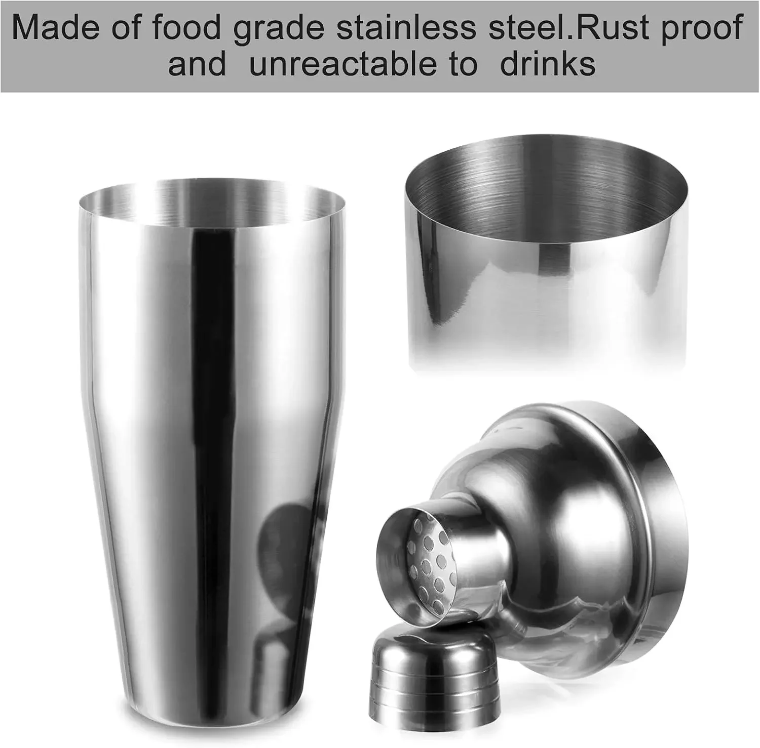 3/6pcs Cocktail Shaker Stainle - Boston Shaker Set 评论和价格