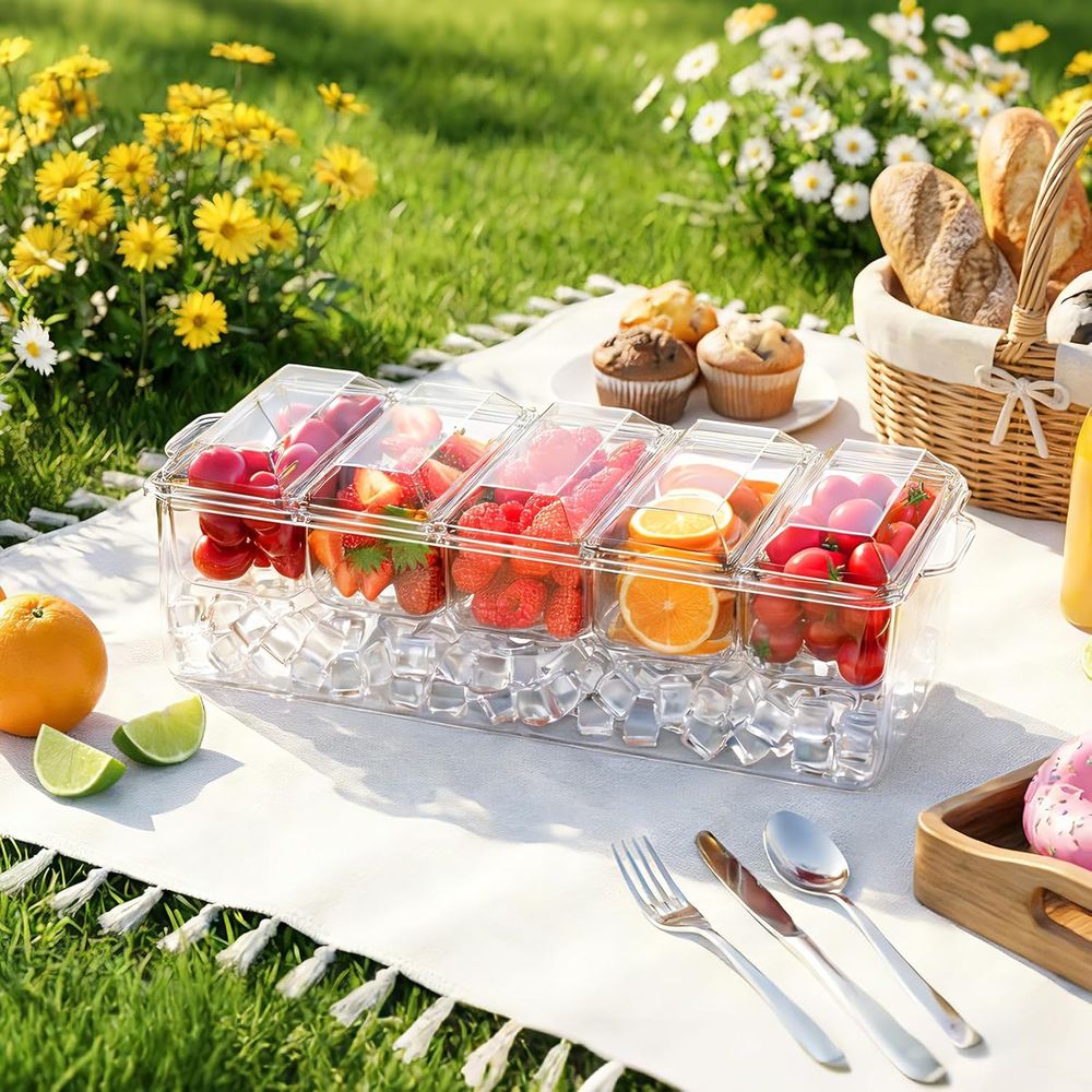 Condiment Tray, Chilled Server - Garnish Tray Set 评论和价格