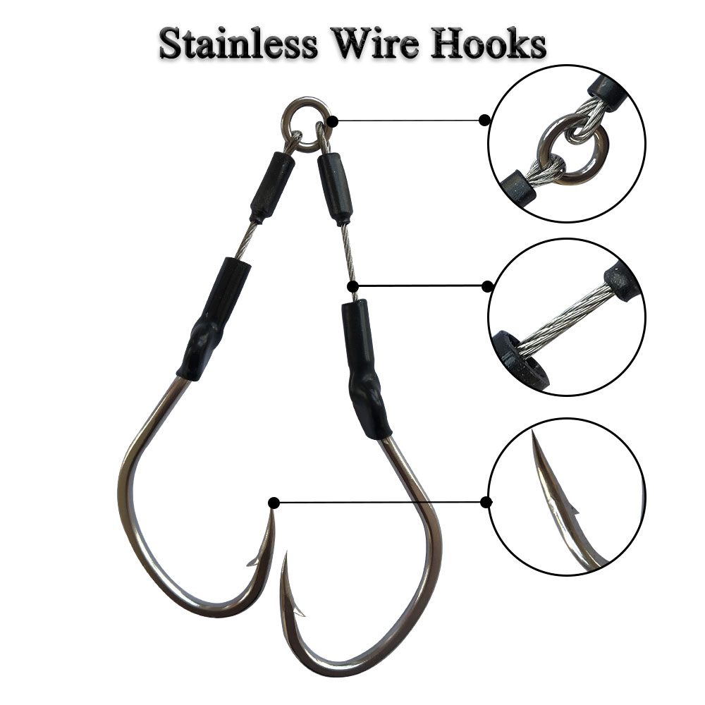2pairs/bag Slow Fast Jigging H - Jigger Double Sided 评论和价格