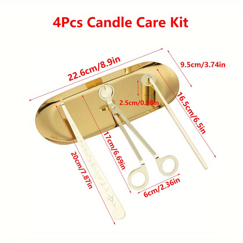 4pcs/set Luxury Candle Care Ki - Home Barber 评论和价格