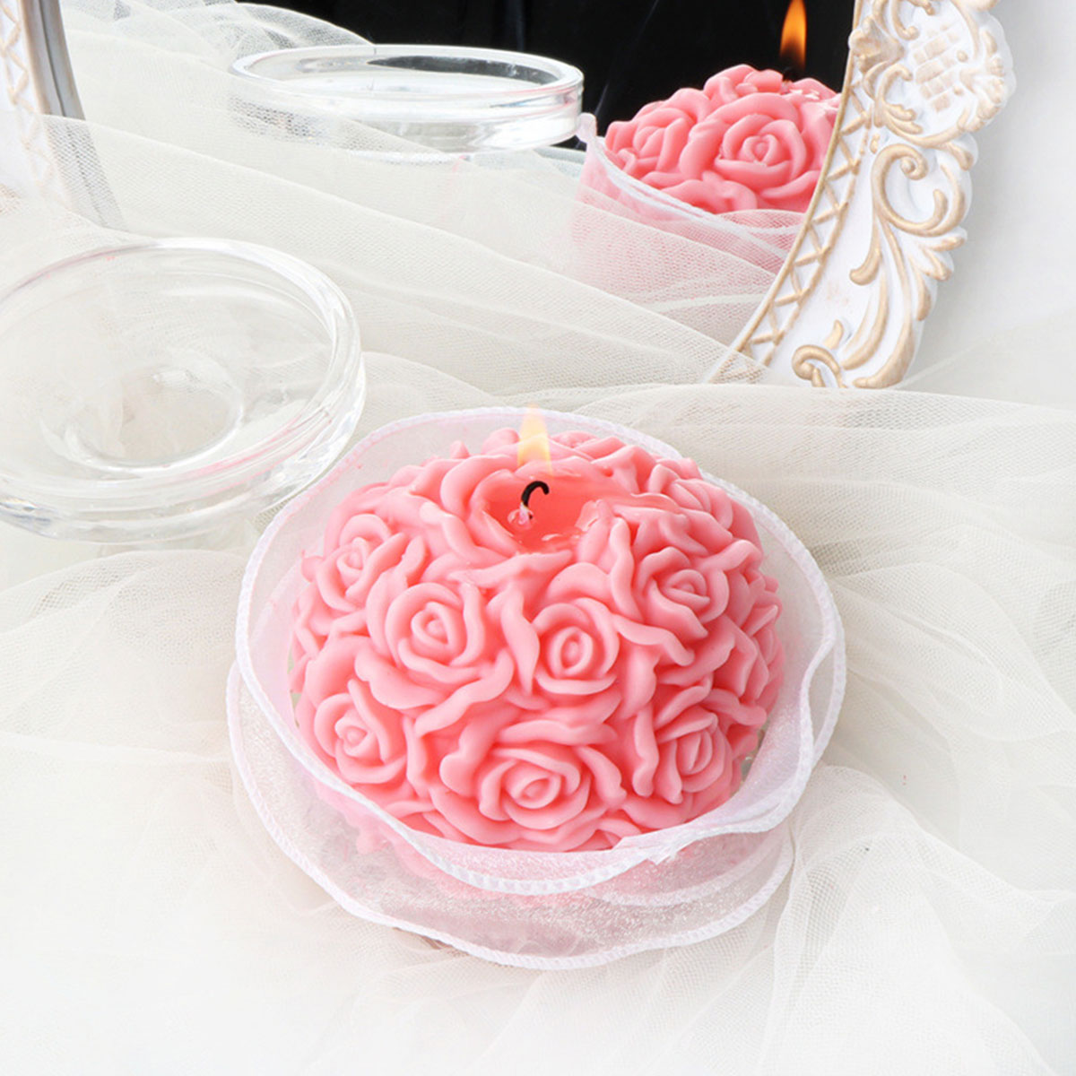 Multi Size Flower Series Candl - Ice Mold Sphere 评论和价格