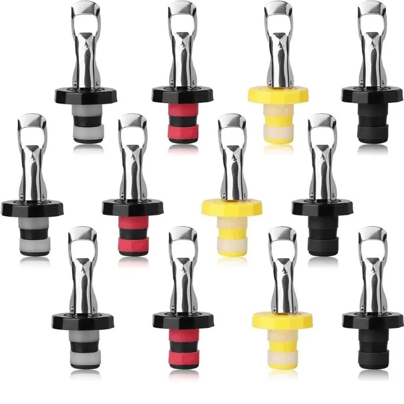 1/12PCS Vacuum Bottle Stoppers - Wine Preservation Pump 评论和价格