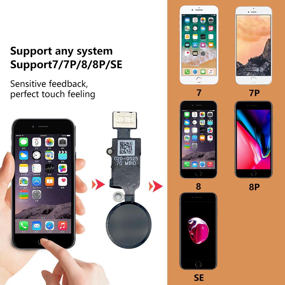 JC 6th 3D Home Button Flex For - Home Bar Iphone 评论和价格