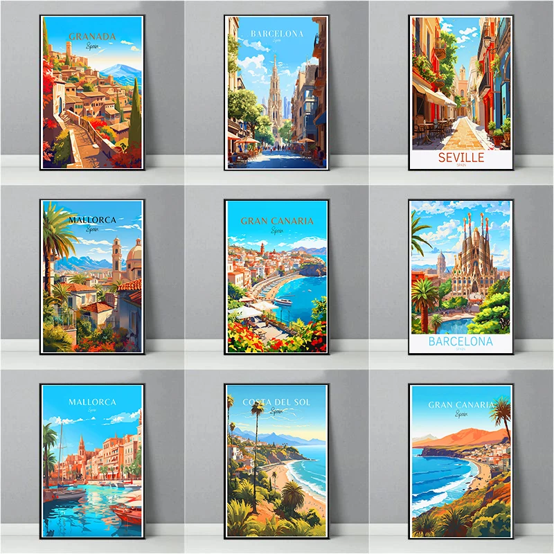 Spain Travel Poster Paris Gran - Home Barcelona 评论和价格