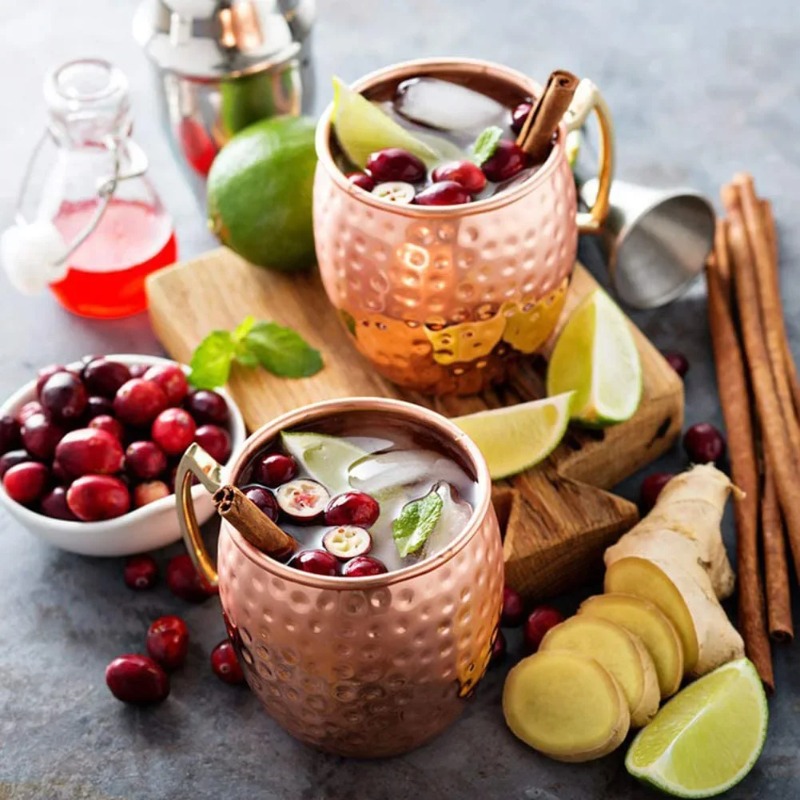 1-6PCS Cocktail Wine Cup Mosco - Mule Copper Mug 评论和价格