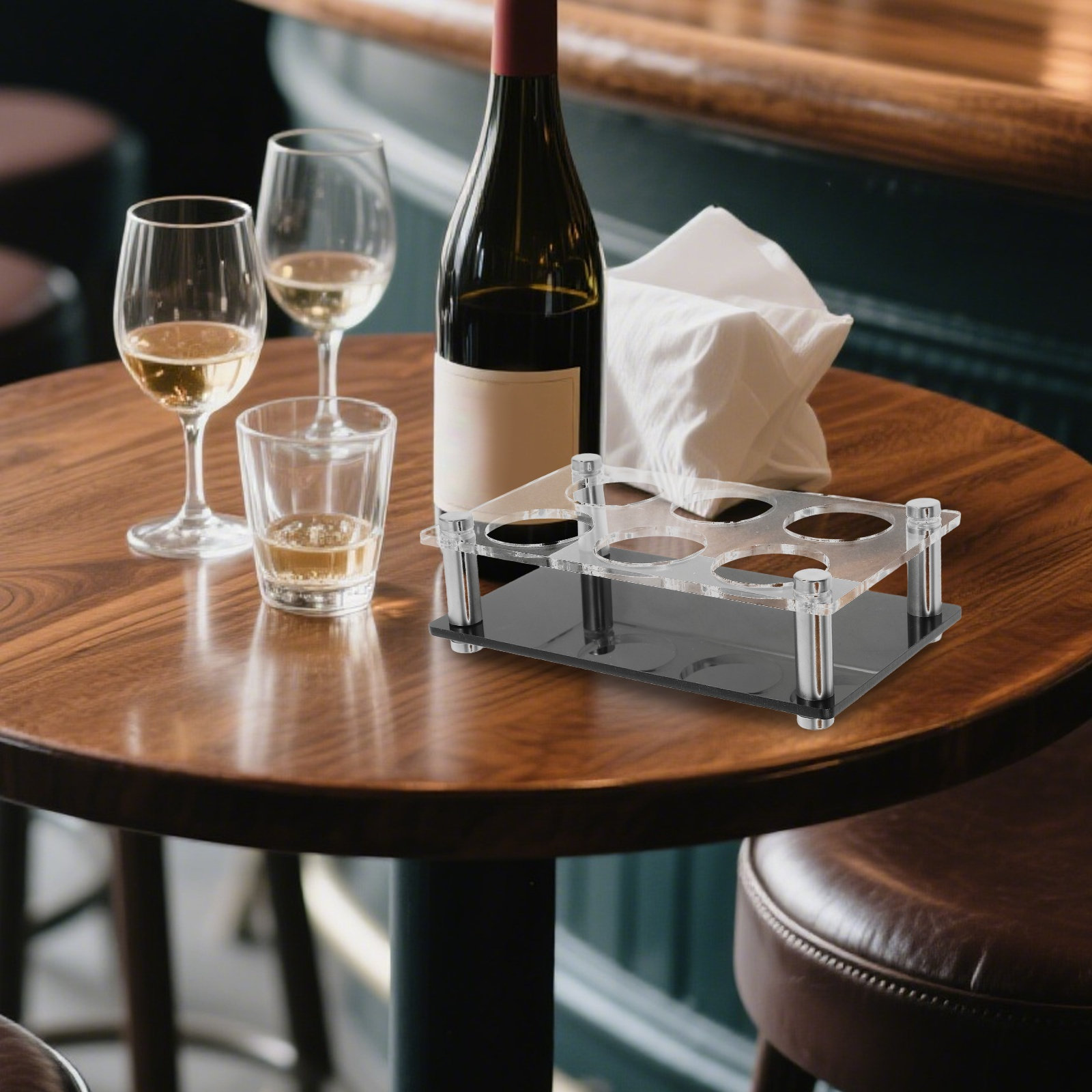 Shot Glass Holder 6 Holes Clea - Home Bar Stand 评论和价格