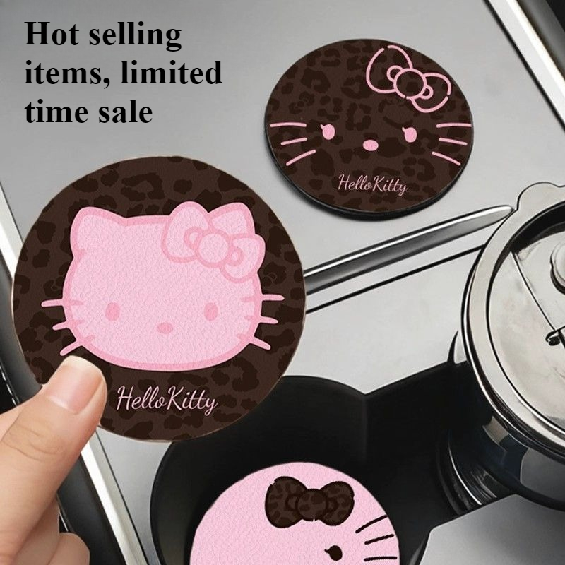 Hello Kitty Car Coaster Cartoo - Bar Mat Rubber 评论和价格