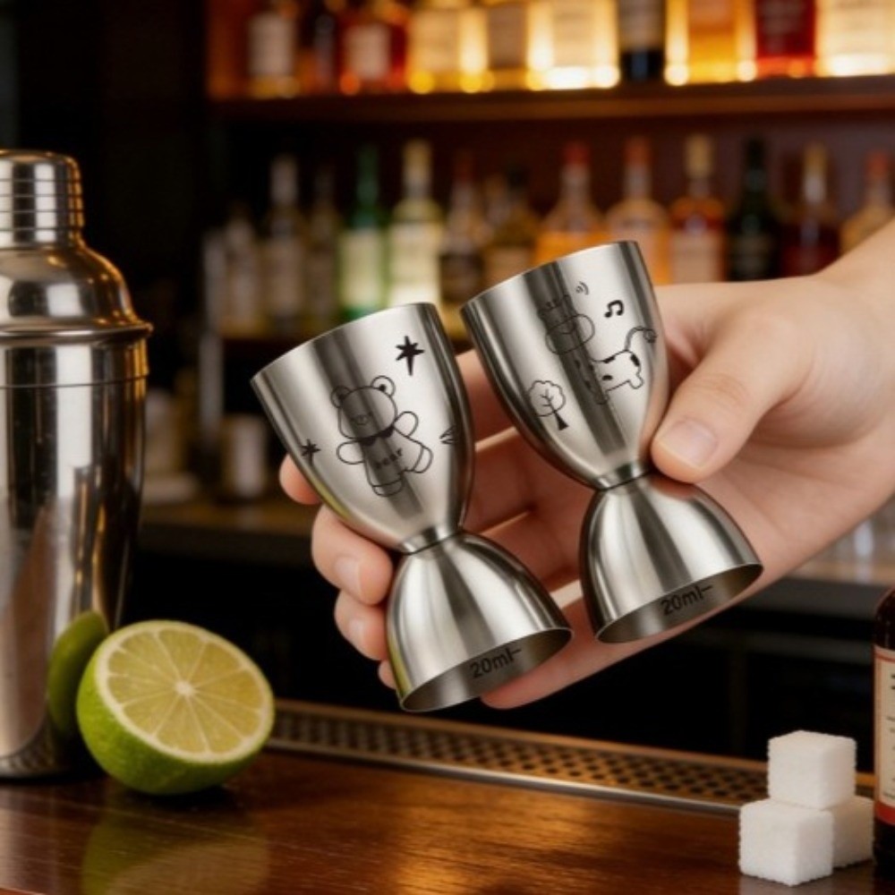30/60ML Stainless Steel Jigger - Jigger Double Sided 评论和价格