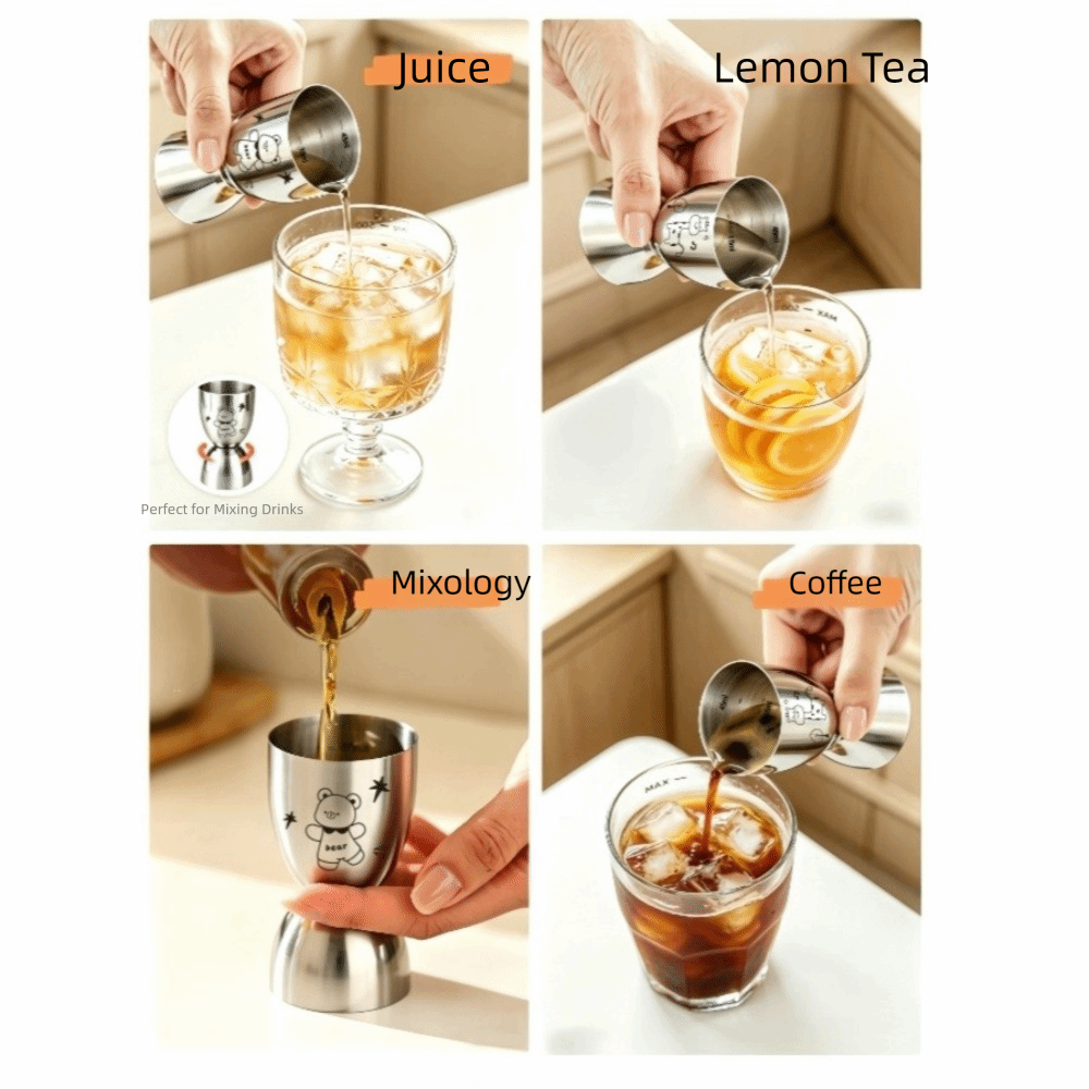 30/60ML Stainless Steel Jigger - Jigger Double Sided 评论和价格