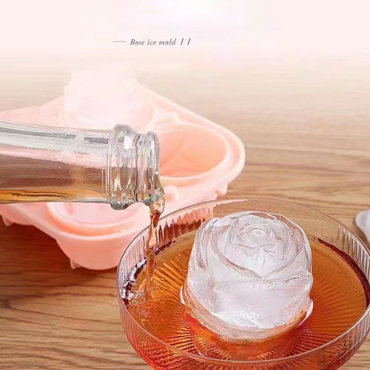 3D Rose Ice Molds 4 Holes Ice  - Ice Mold Sphere 评论和价格