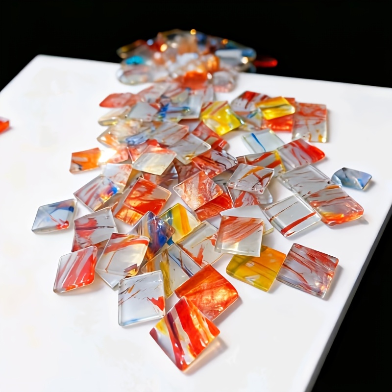 100g square mosaic hand-painte - Home Bar And Counter 评论和价格