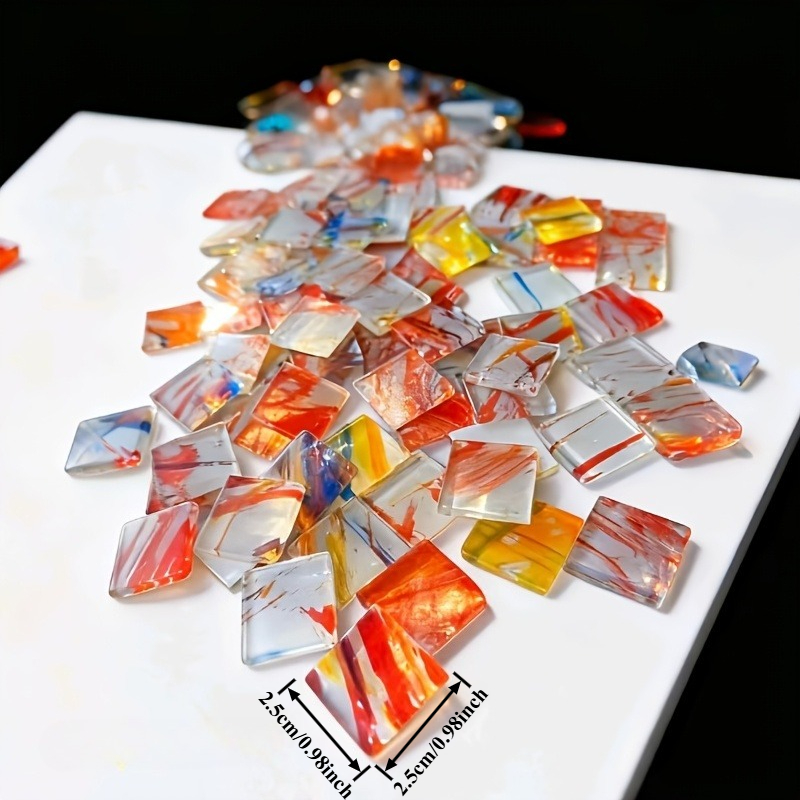 100g square mosaic hand-painte - Home Bar And Counter 评论和价格