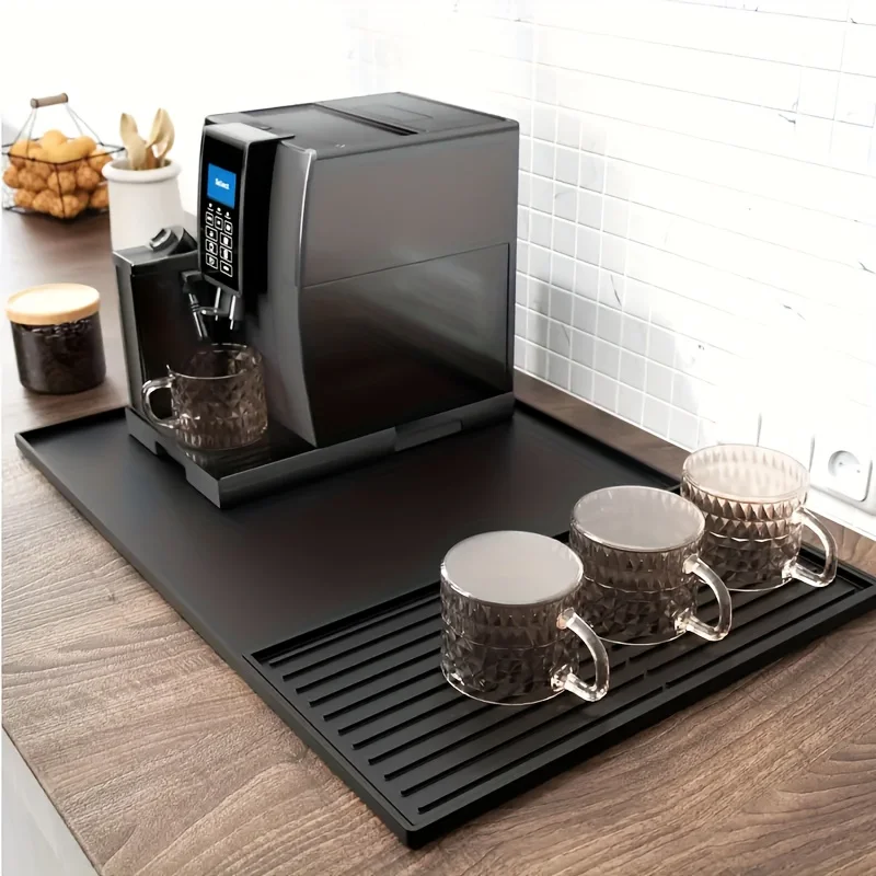2-in-1 Silicone Coffee Bar Mat - Home Bar And Counter 评论和价格