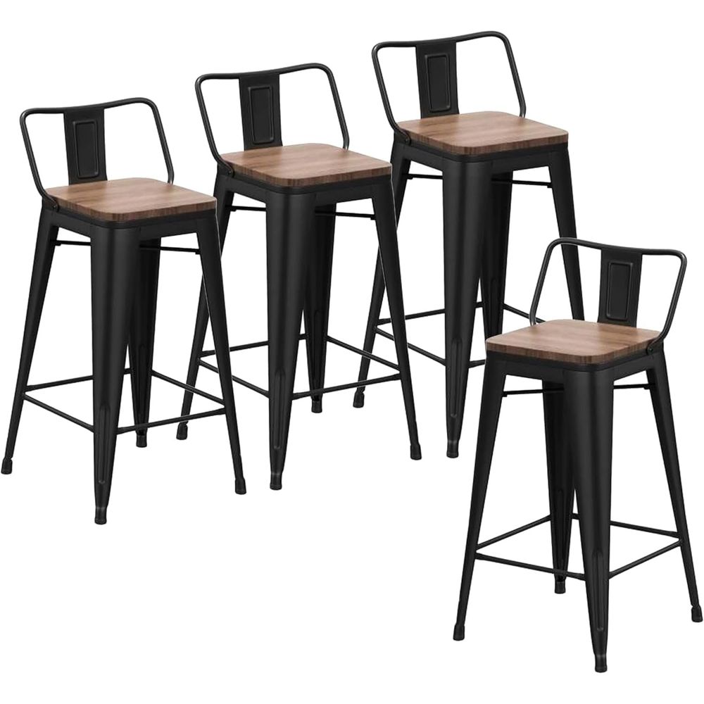 24 Inch Bar Stools Set o 4 Ind - Home Bar And Counter 评论和价格
