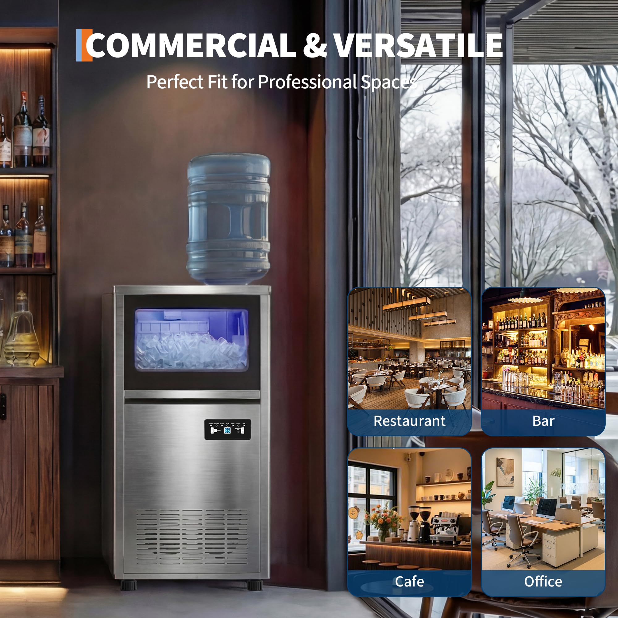 Commercial Ice Maker Machine 1 - Home Bar And Counter 评论和价格
