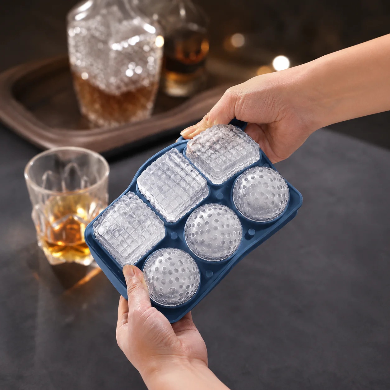 Silicone Whiskey Ice Cube Tray - Ice Mold Sphere 评论和价格