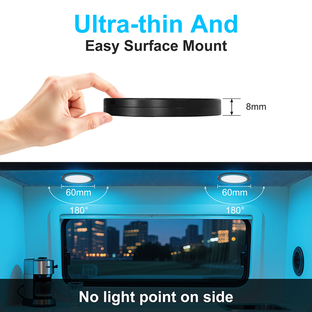 1/2/4/6 Lamp RGB LED Under Cab - Home Bar And Cabinet 评论和价格