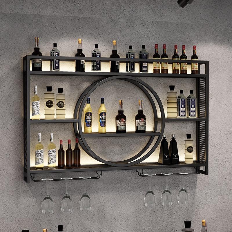 Bar wine rack wall-mounted win - Home Bar Stand 评论和价格