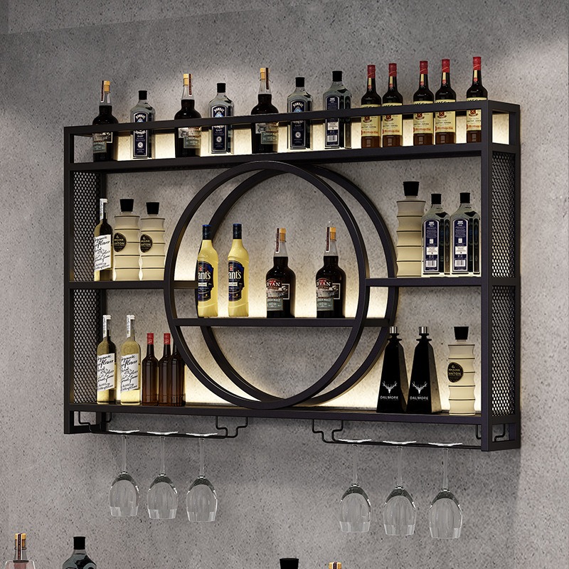 Bar wine rack wall-mounted win - Home Bar Stand 评论和价格