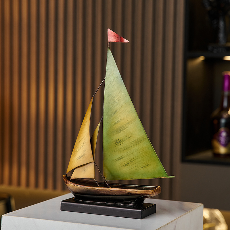 Creative Sailboat Model Orname - Home Bar Setup 评论和价格