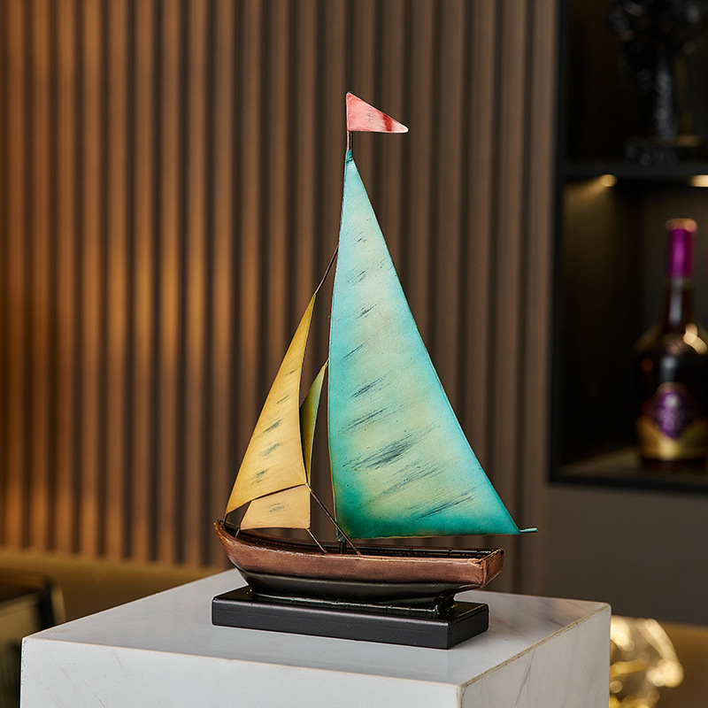 Creative Sailboat Model Orname - Home Bar Setup 评论和价格
