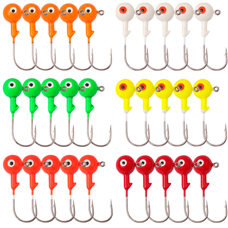 60Pcs/bag Lead Jig Heads Fishi - Jigger Double Sided 评论和价格