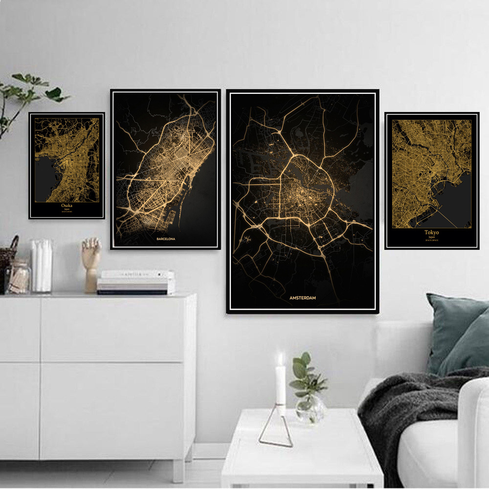 Poster Prints Amsterdam Tokyo  - Home Barcelona 评论和价格