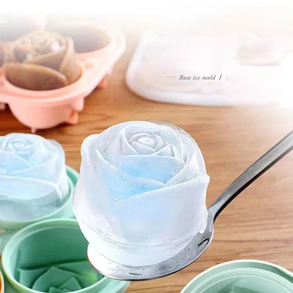 3d rose silicone ice molds 4-h - Ice Mold Sphere 评论和价格