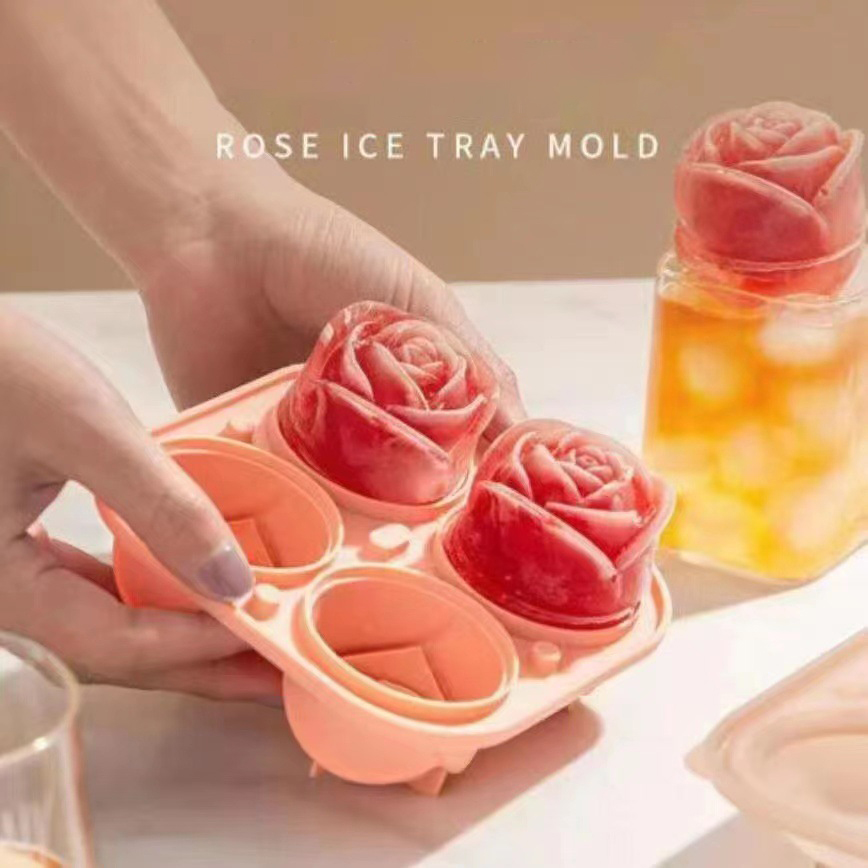 3d rose silicone ice molds 4-h - Ice Mold Sphere 评论和价格
